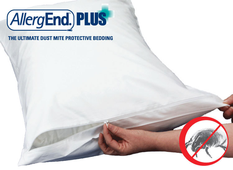 2-PK STANDARD Sleep Safe EVOLON Dust Mite Allergy Zipper Pillow Cover Protector 
